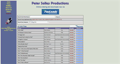 Desktop Screenshot of petersolleyproductions.com